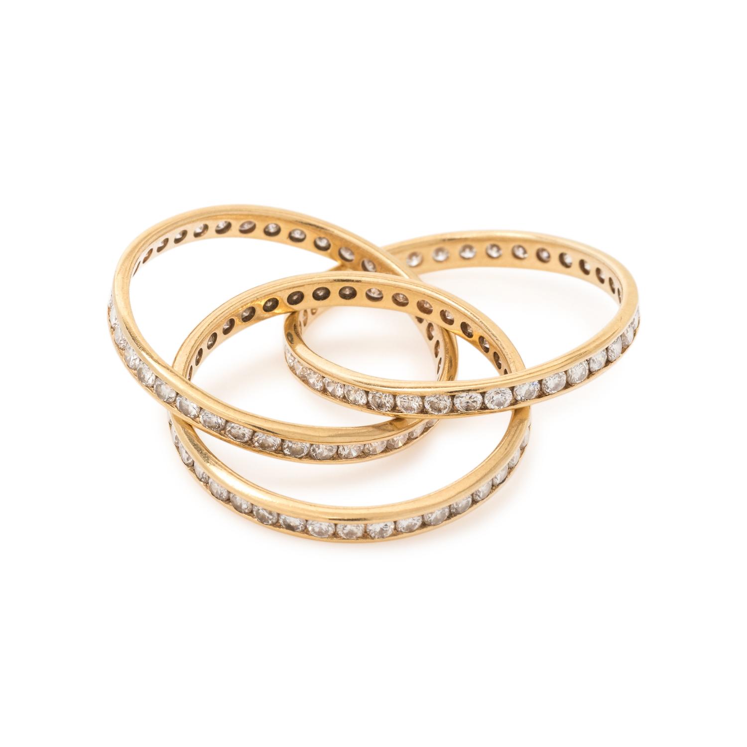 YELLOW GOLD AND DIAMOND RING