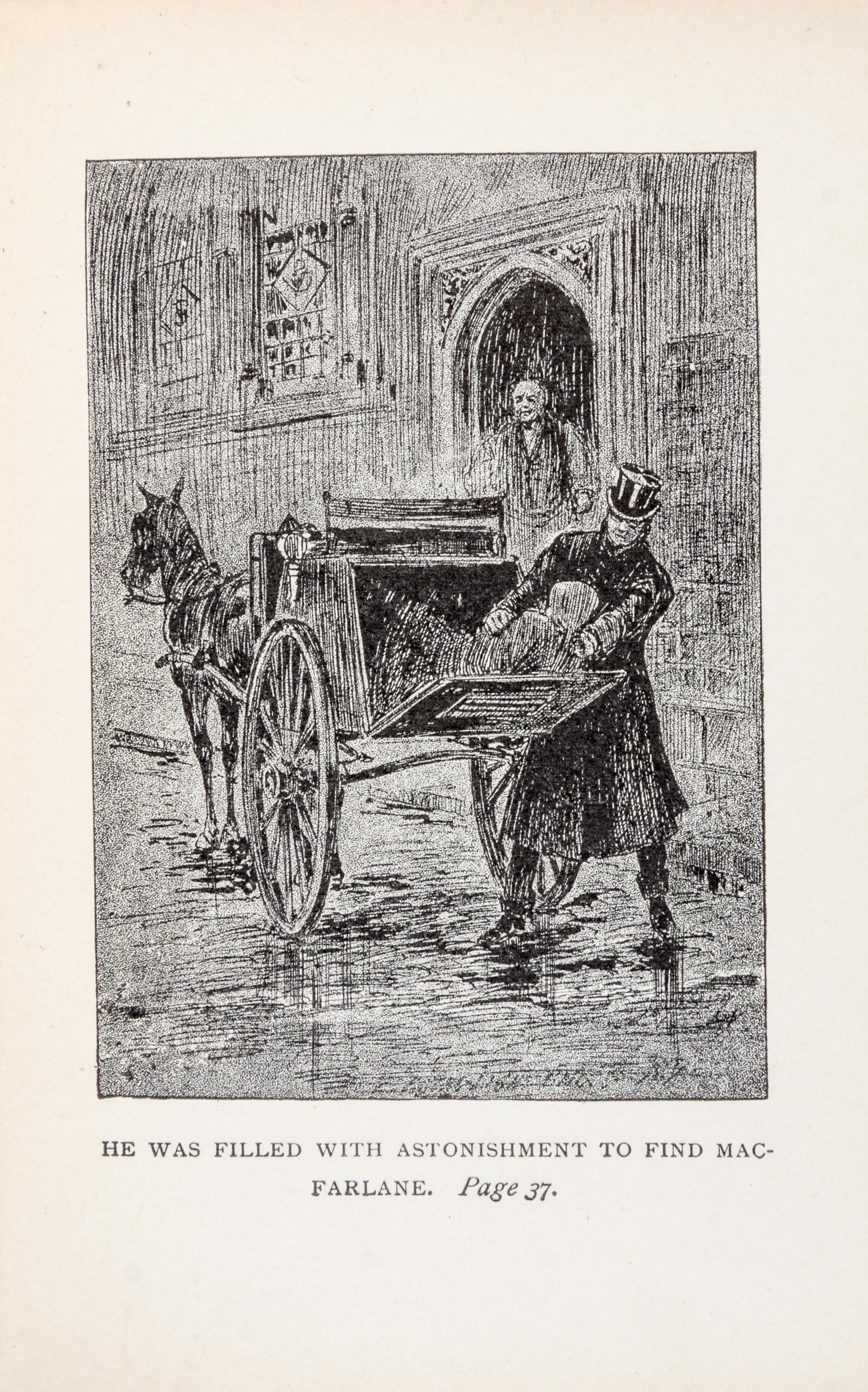 STEVENSON, Robert Louis (1850-1894). The Body Snatcher. New York: The Merriam Company, 1895. FIRST EDITION IN BOOK FORM.