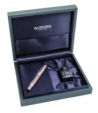An Aurora Benvenuto Cellini Limited Edition Fountain Pen and Ink Set