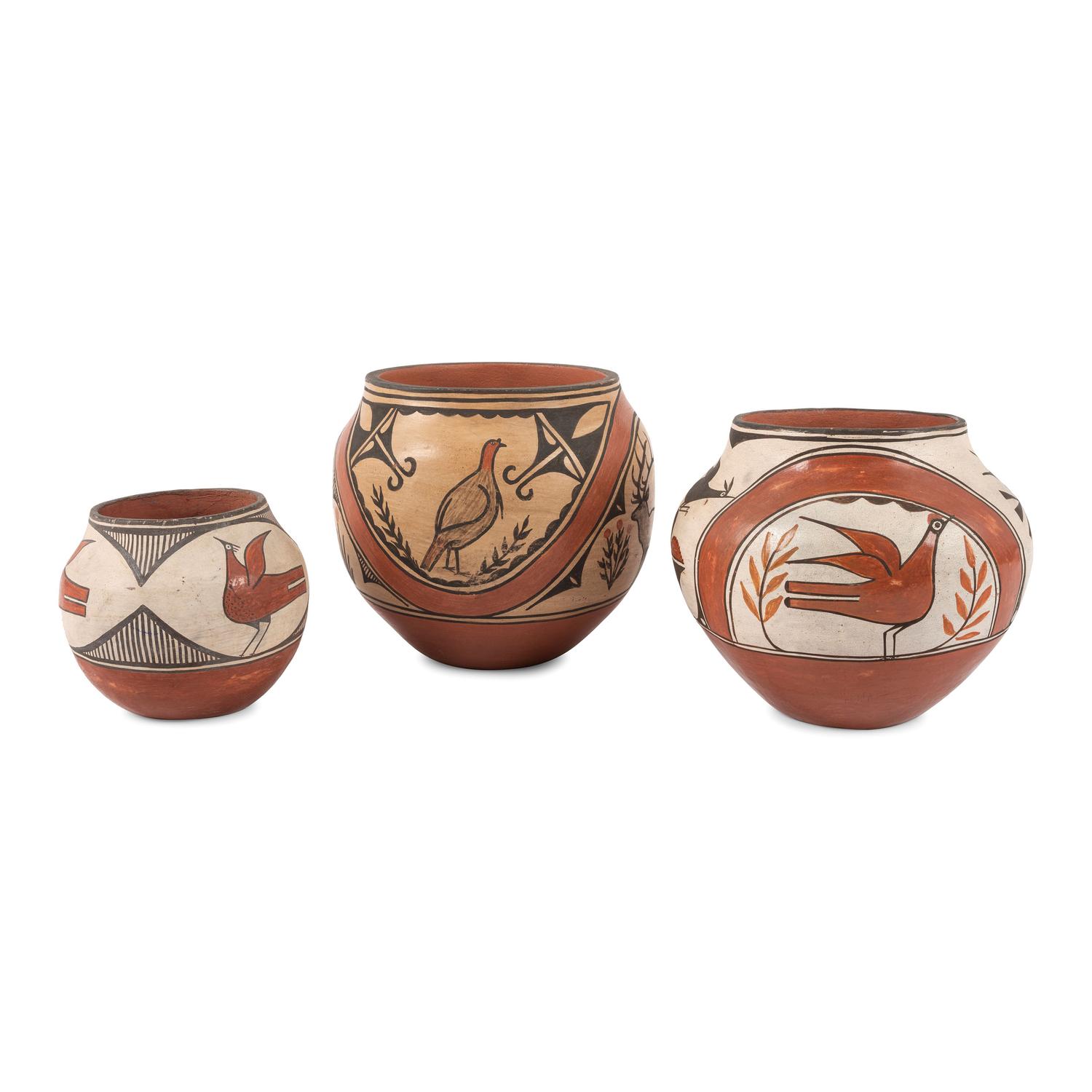 Zia Polychrome Pottery Bowls