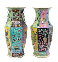 A Pair of Porcelain Vases LATE QING DYNASTY, CIRCA 1850 Height 16 inches. — LATE QING DYNASTY, CIRCA 1850