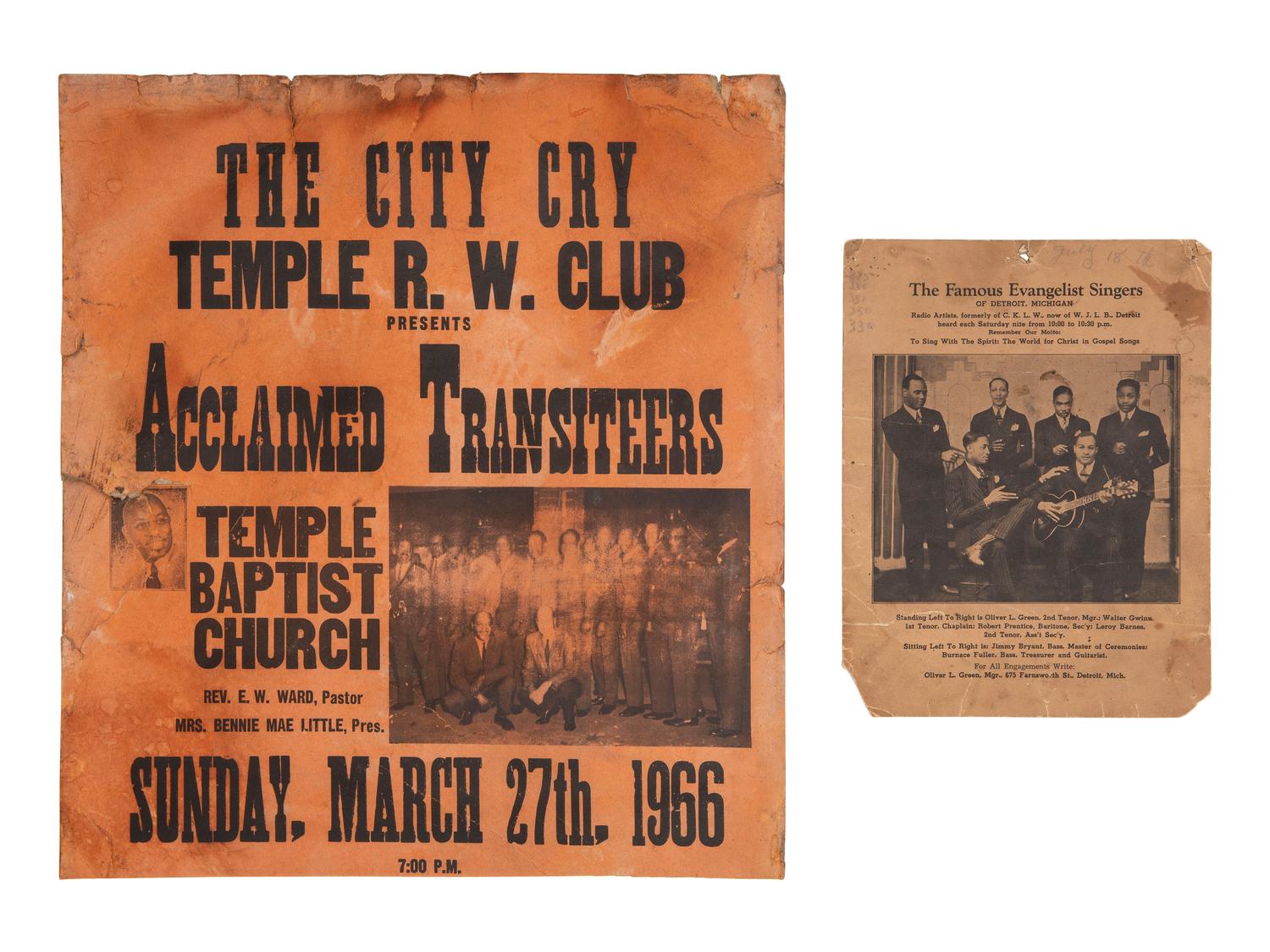 [CIVIL RIGHTS]. Civil Rights-era ephemera from Cleveland, Ohio.