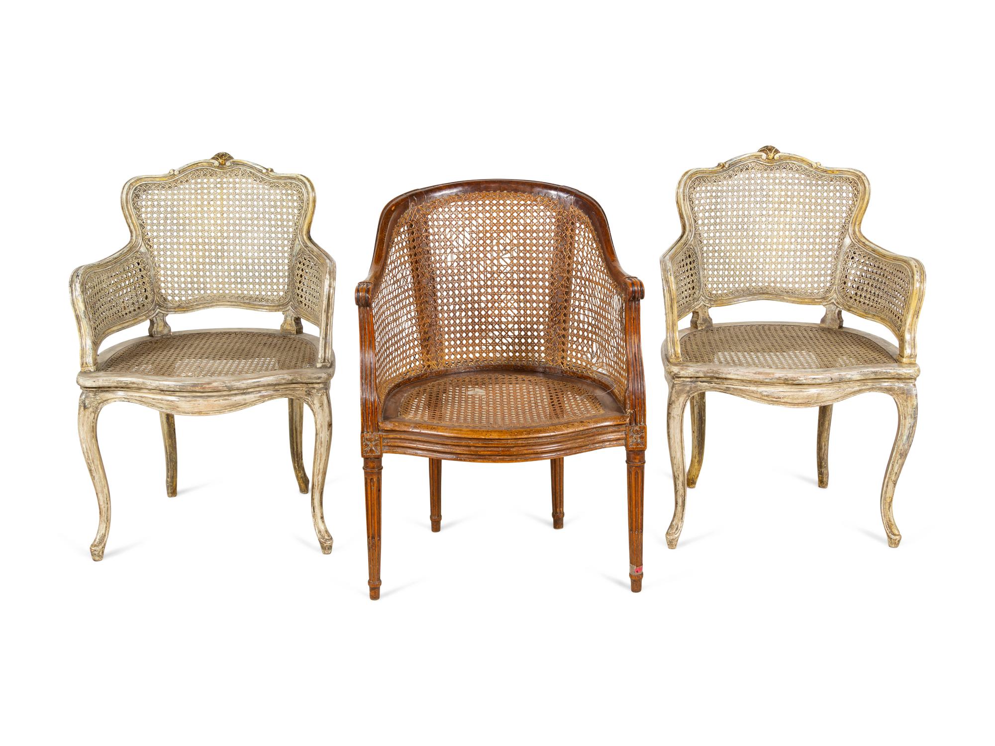 Three Louis XV Style Chairs