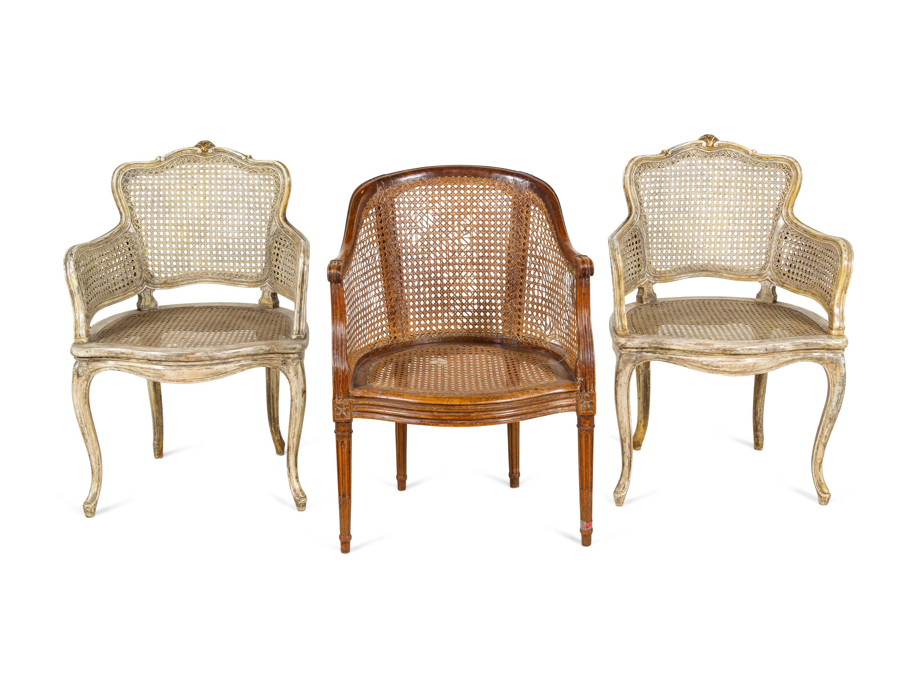 Three Louis XV Style Chairs