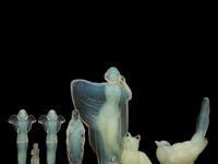 A Large Group of Sabino Opalescent Glass Figurines — 19th/20th Century