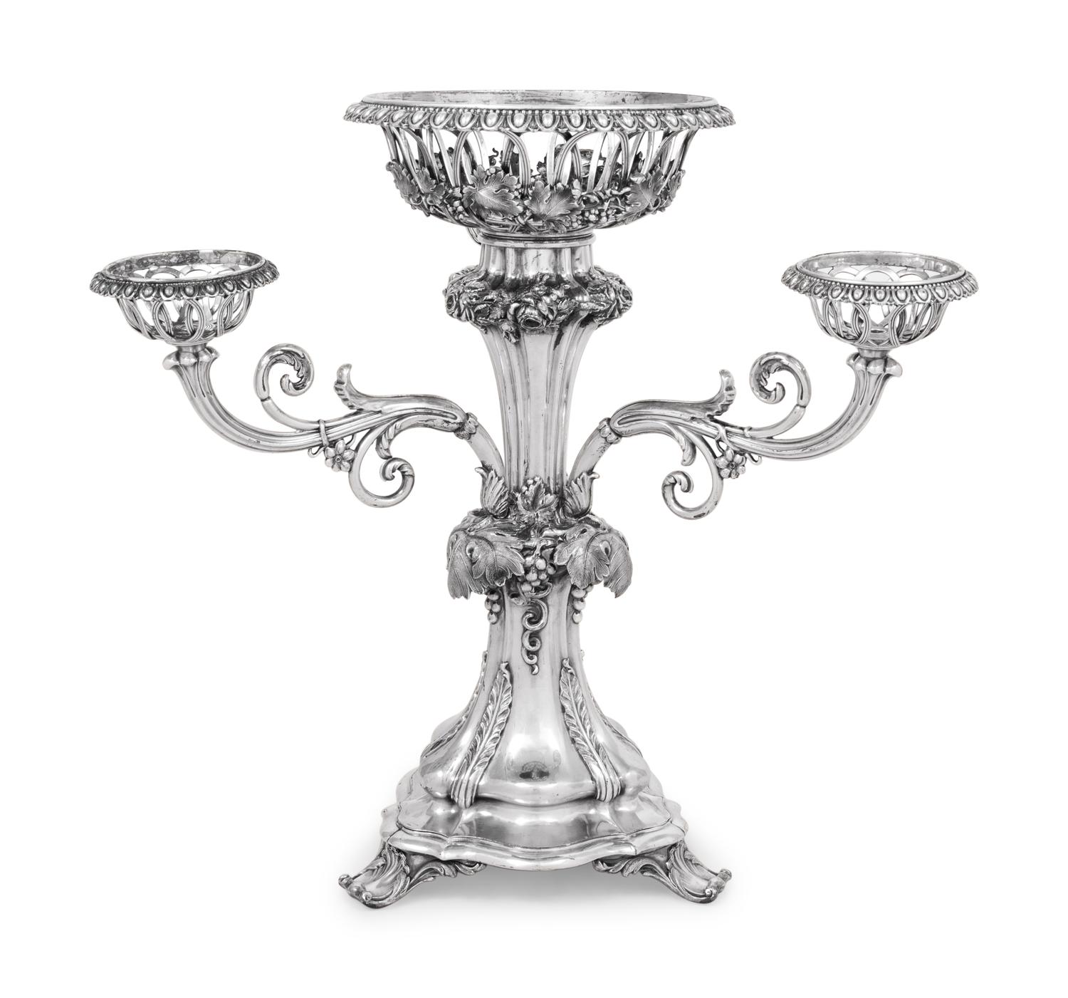 An English Silver-Plate Épergne