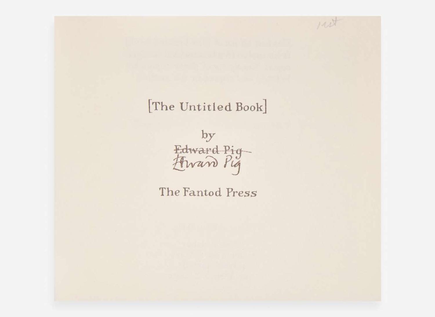 [Children's & Illustrated] Gorey, Edward: Three Books from the Fantod Press [III]