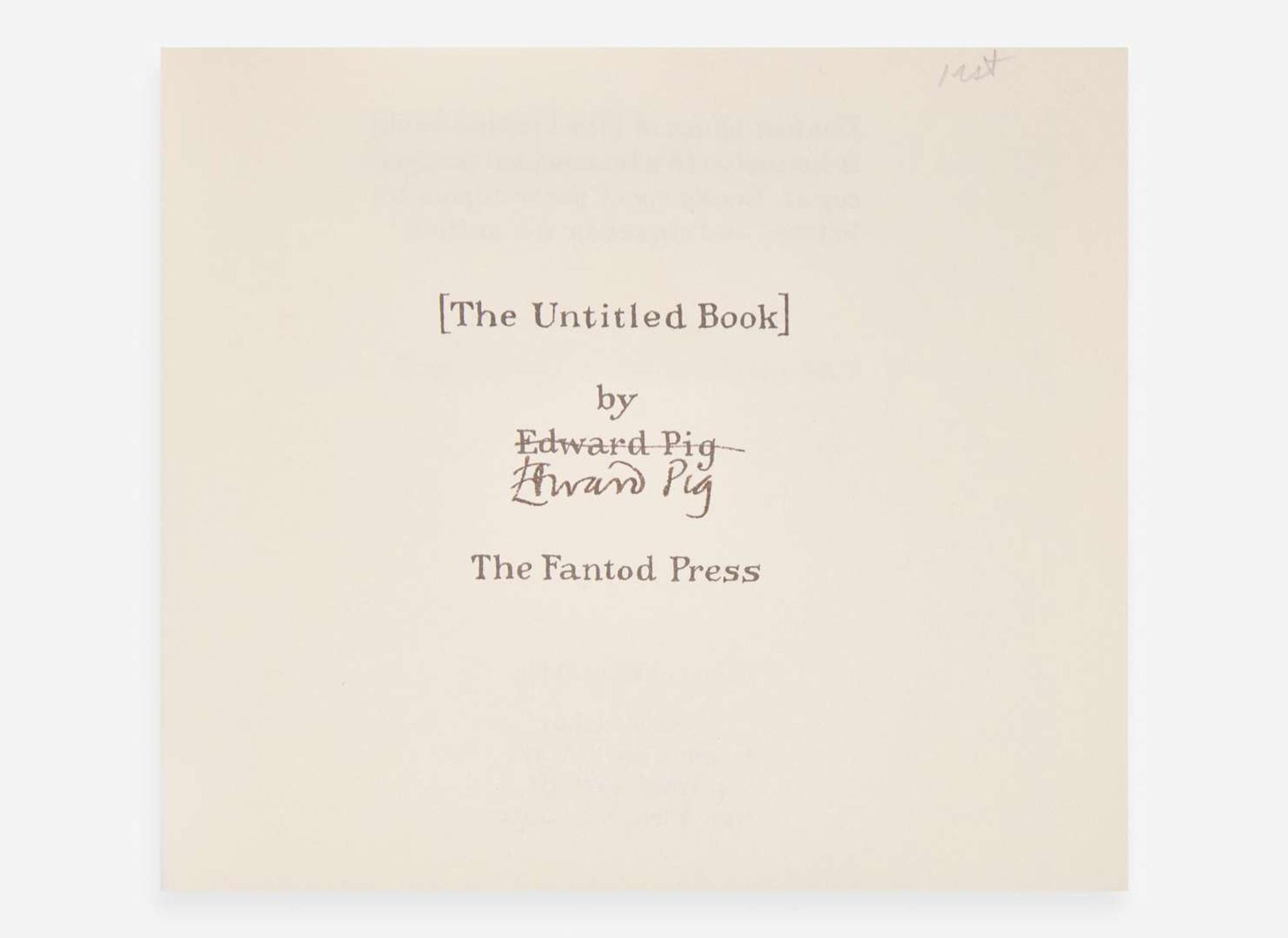 [Children's & Illustrated] Gorey, Edward: Three Books from the Fantod Press [III]