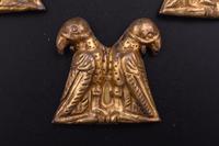 Four Thracian Gilt-Silver Double Eagle Plaques