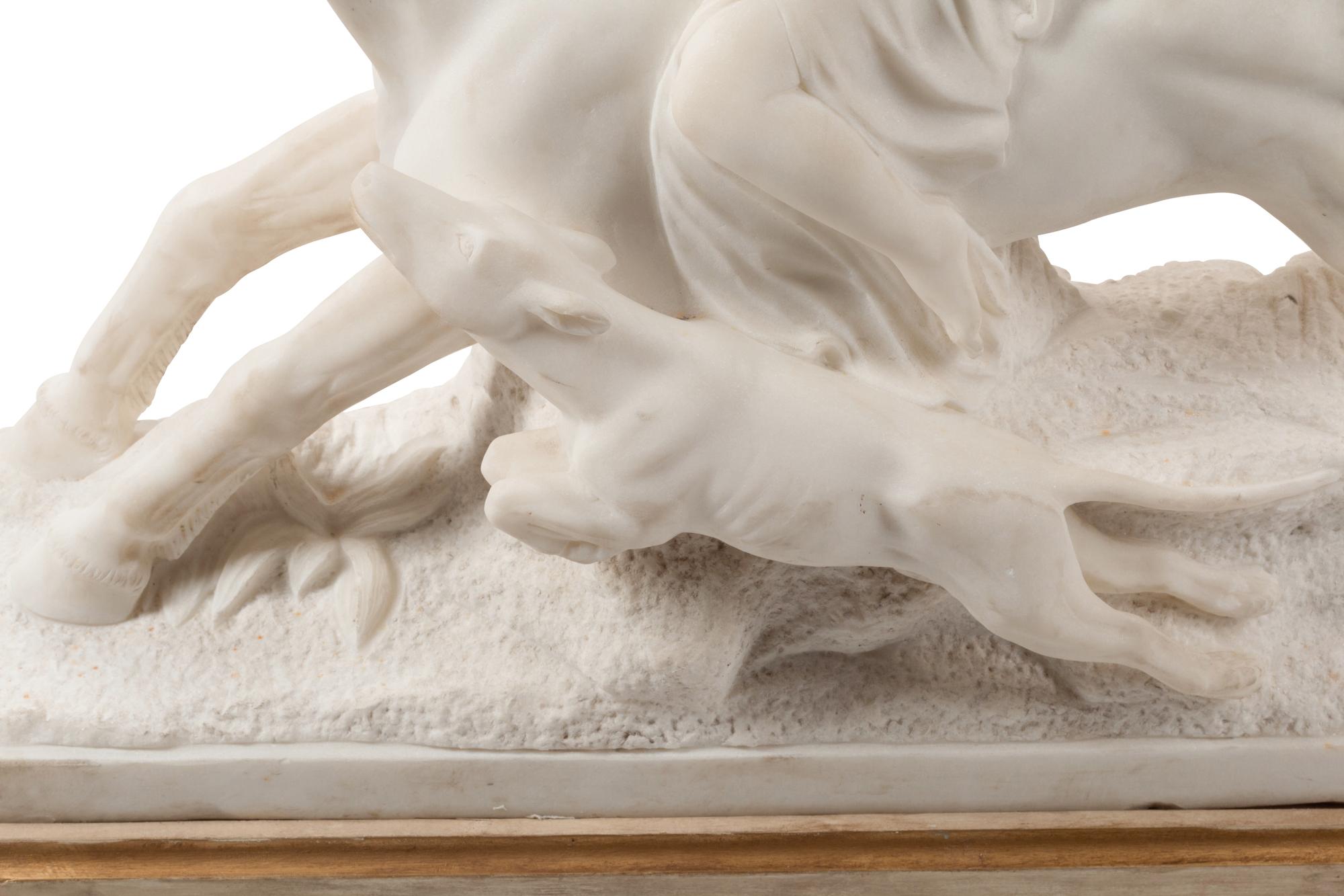 A Continental Marble Figural Group