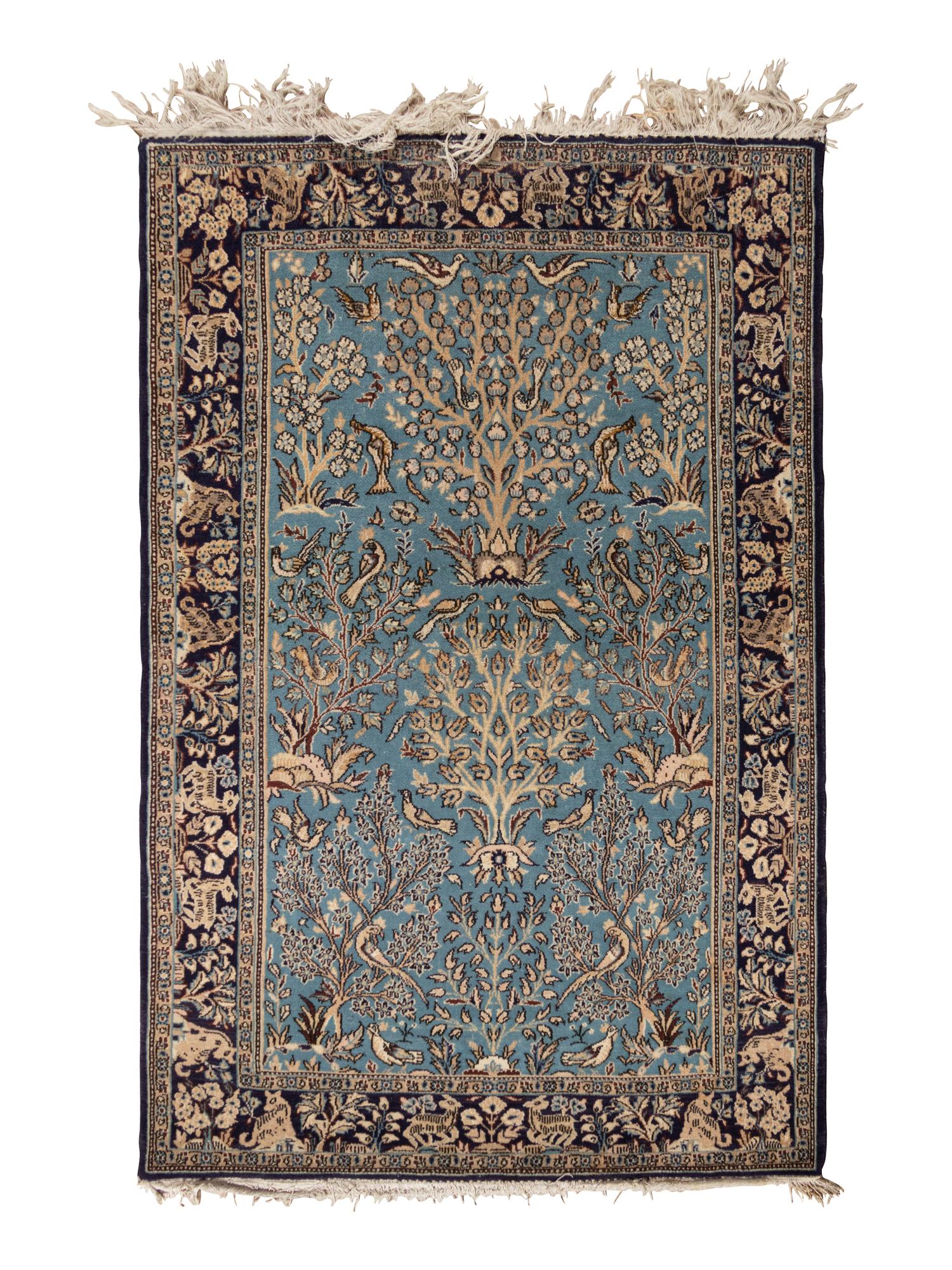 A Qum Wool Rug