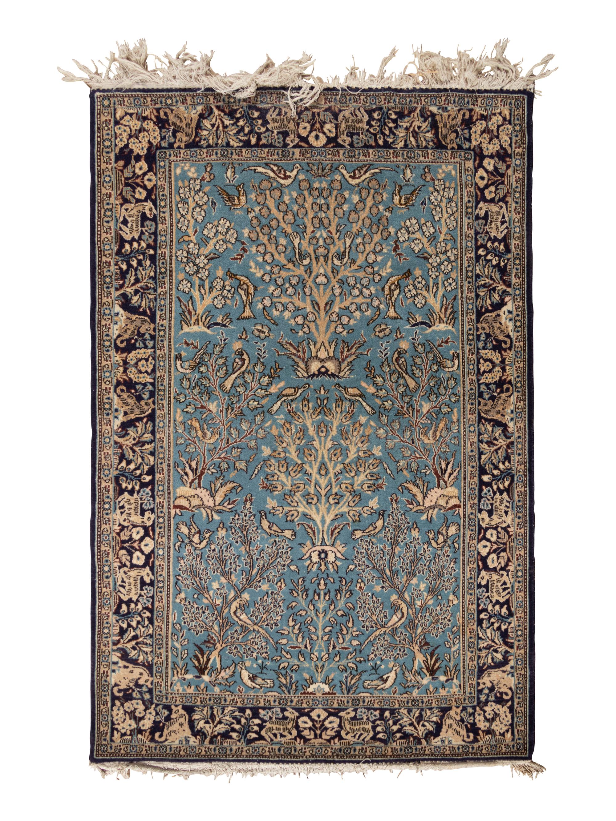 A Qum Wool Rug