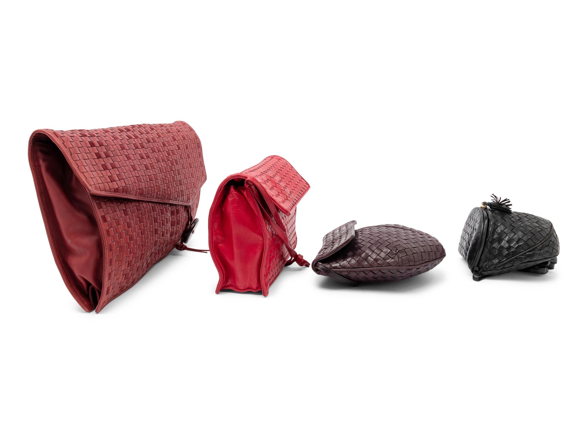 Four Bottega Veneta Bags, 1980s