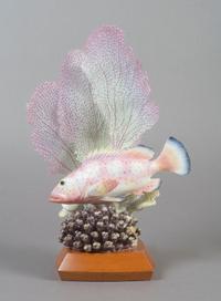 A Royal Worcester Red Hind Fish, Height 12 1/2 inches.