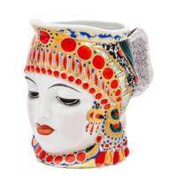 A Soviet Porcelain Jug, Natalia Danko Height 5 1/4 inches.
