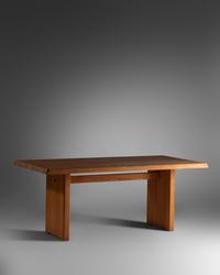 Special-Order Dining Table, model T14C c. 1980, Meubles Chapo, France