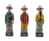 Three Chinese Export Ceramic Figures