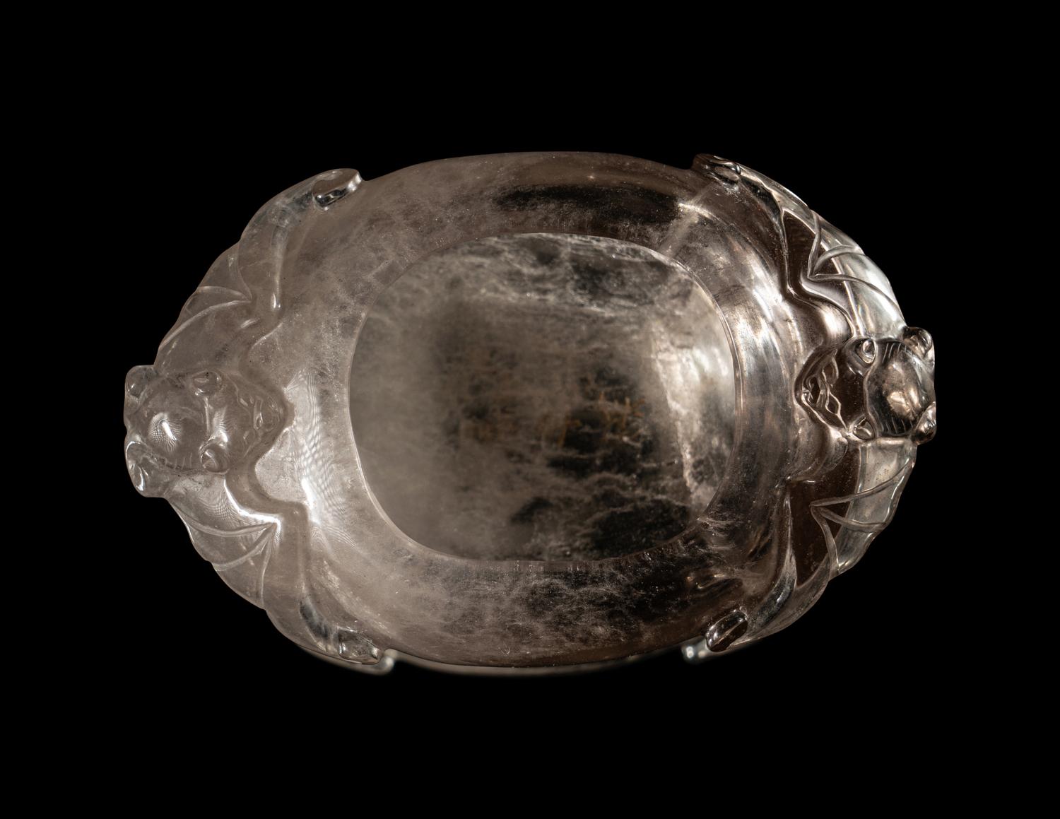 Two Carved Precious Stone Water Coupes