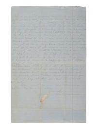 [CIVIL WAR]. Letter from one of the first CSA regiments raised, 1st SC "Orr's Rifles." 1862.