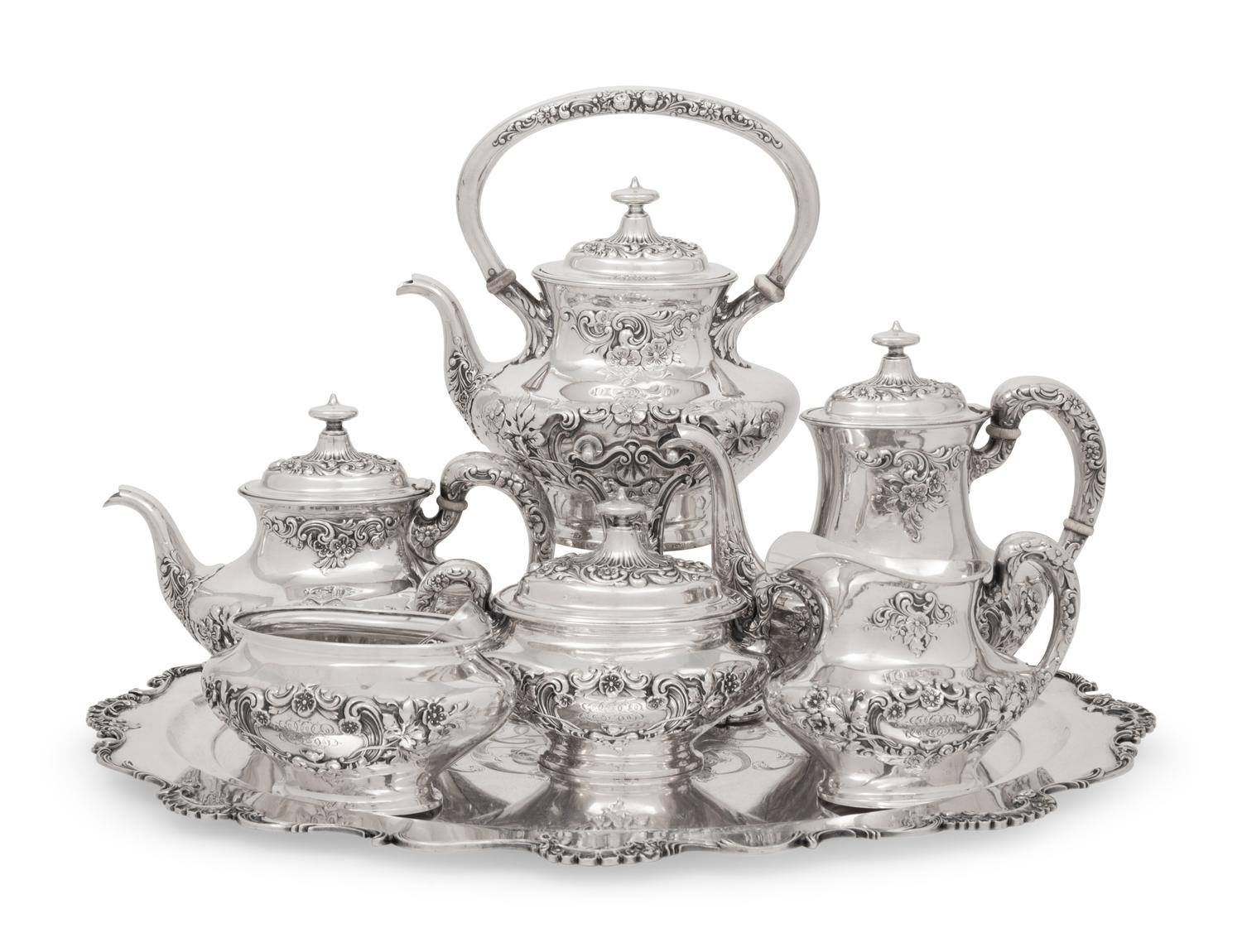 An American Silver Seven-Piece Tea and Coffee Service
