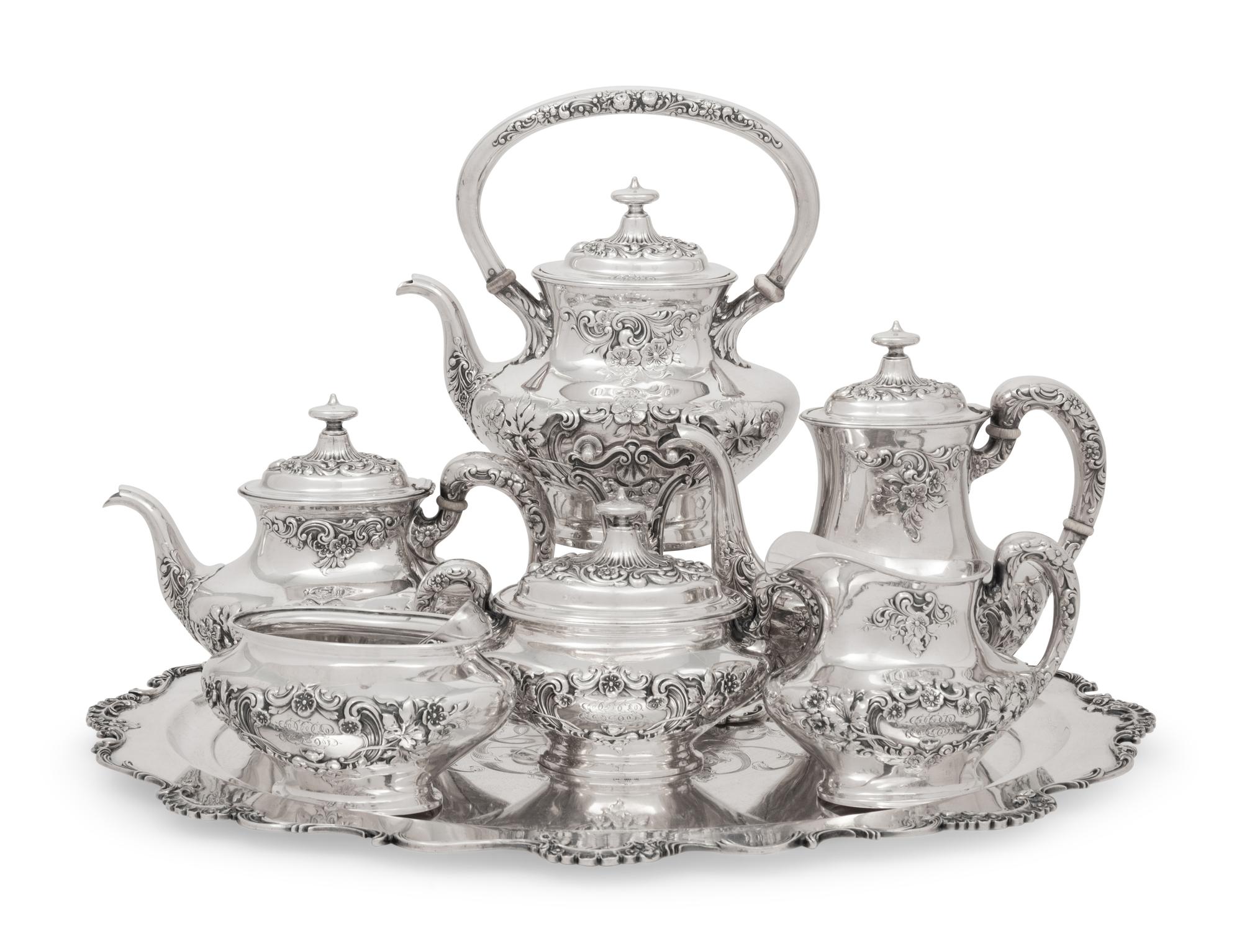An American Silver Seven-Piece Tea and Coffee Service