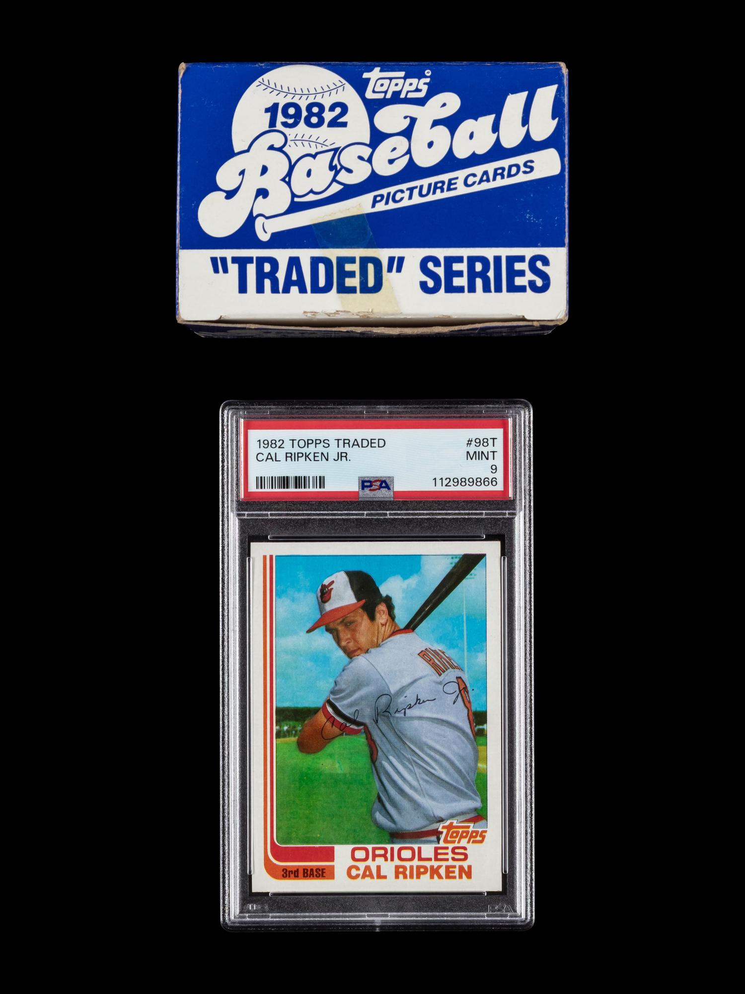 A 1982 Topps Traded Baseball Card Set With PSA 9 Cal Ripken Rookie Card No. 98T