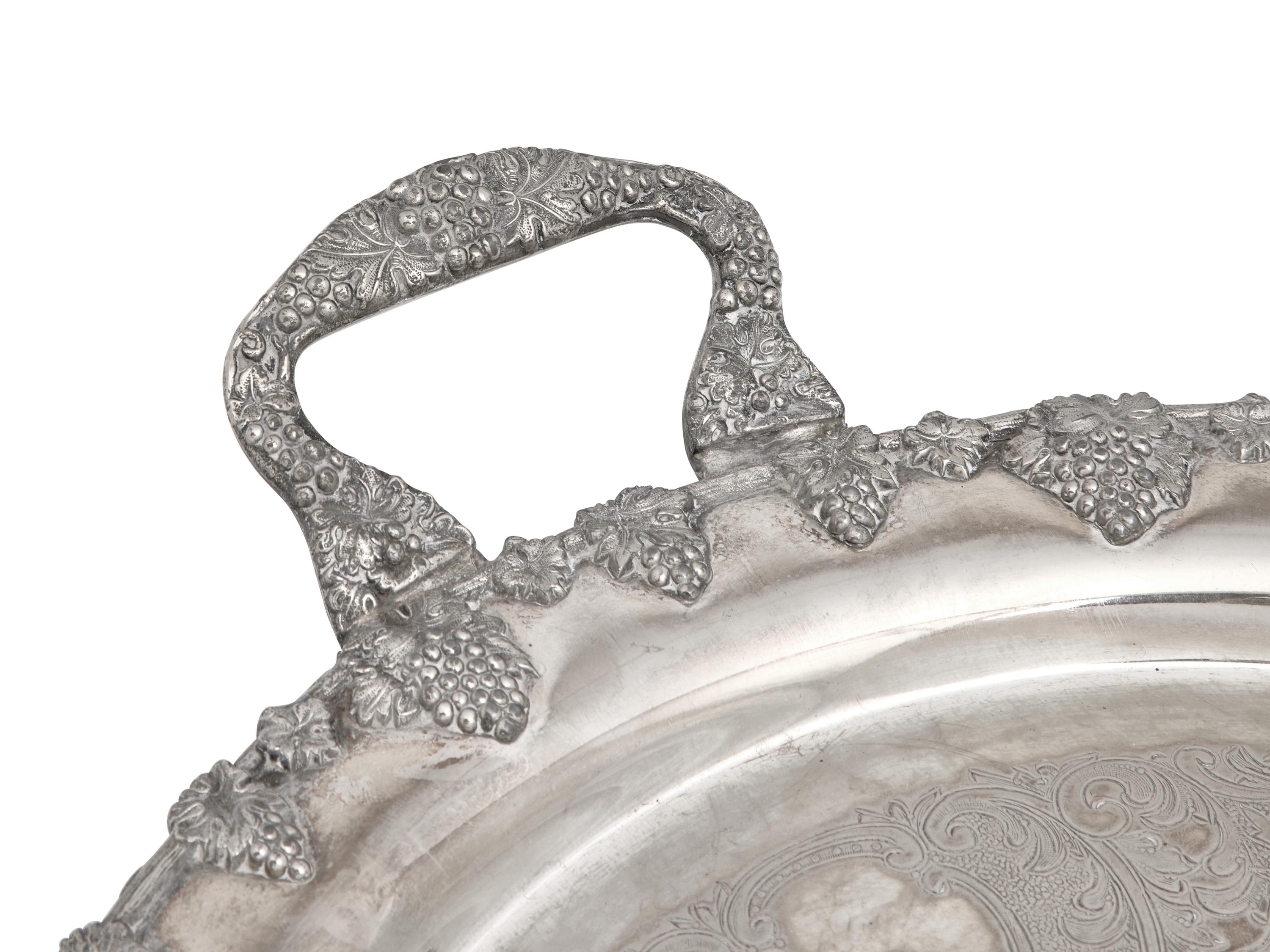 Three Silver-Plate Table Articles