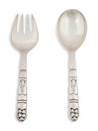 A Pair of George Salad Servers — PATTERN 54, 1915-1927