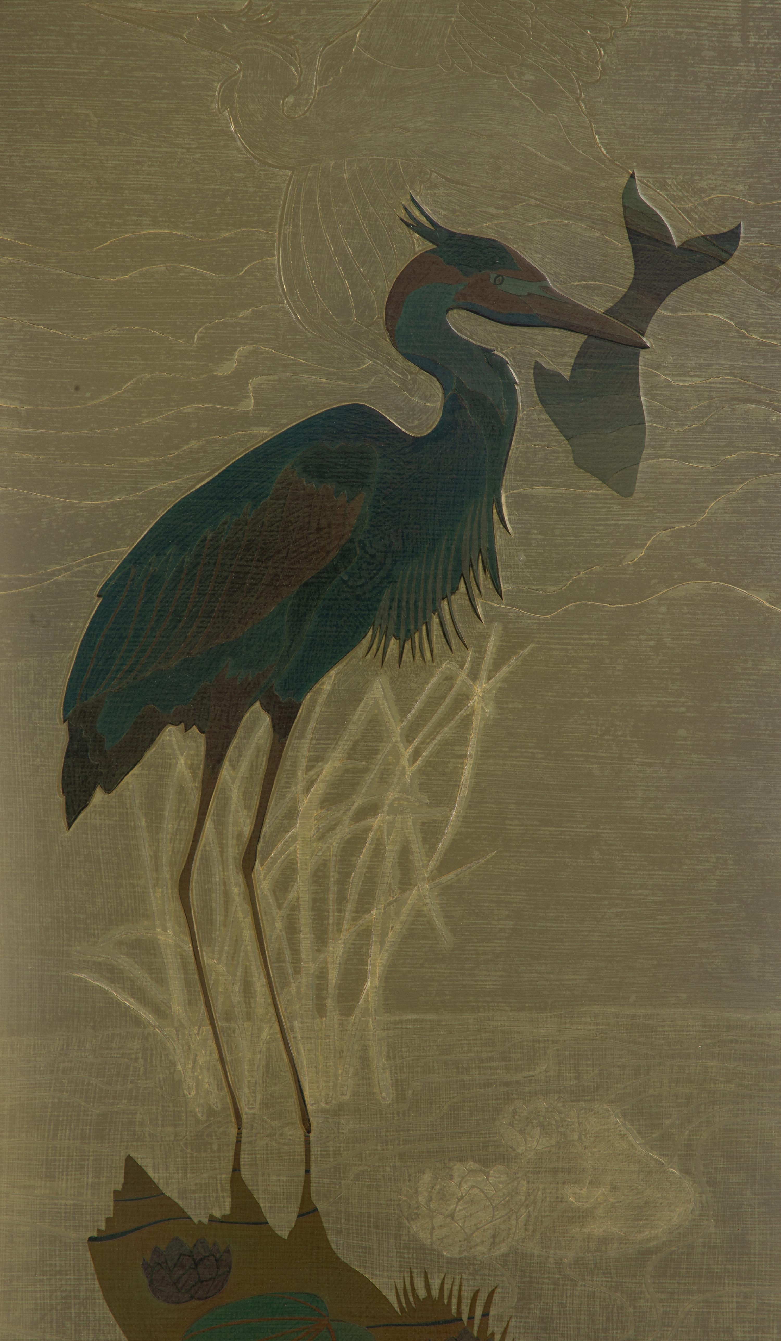 Great Blue Heron , number 4/12