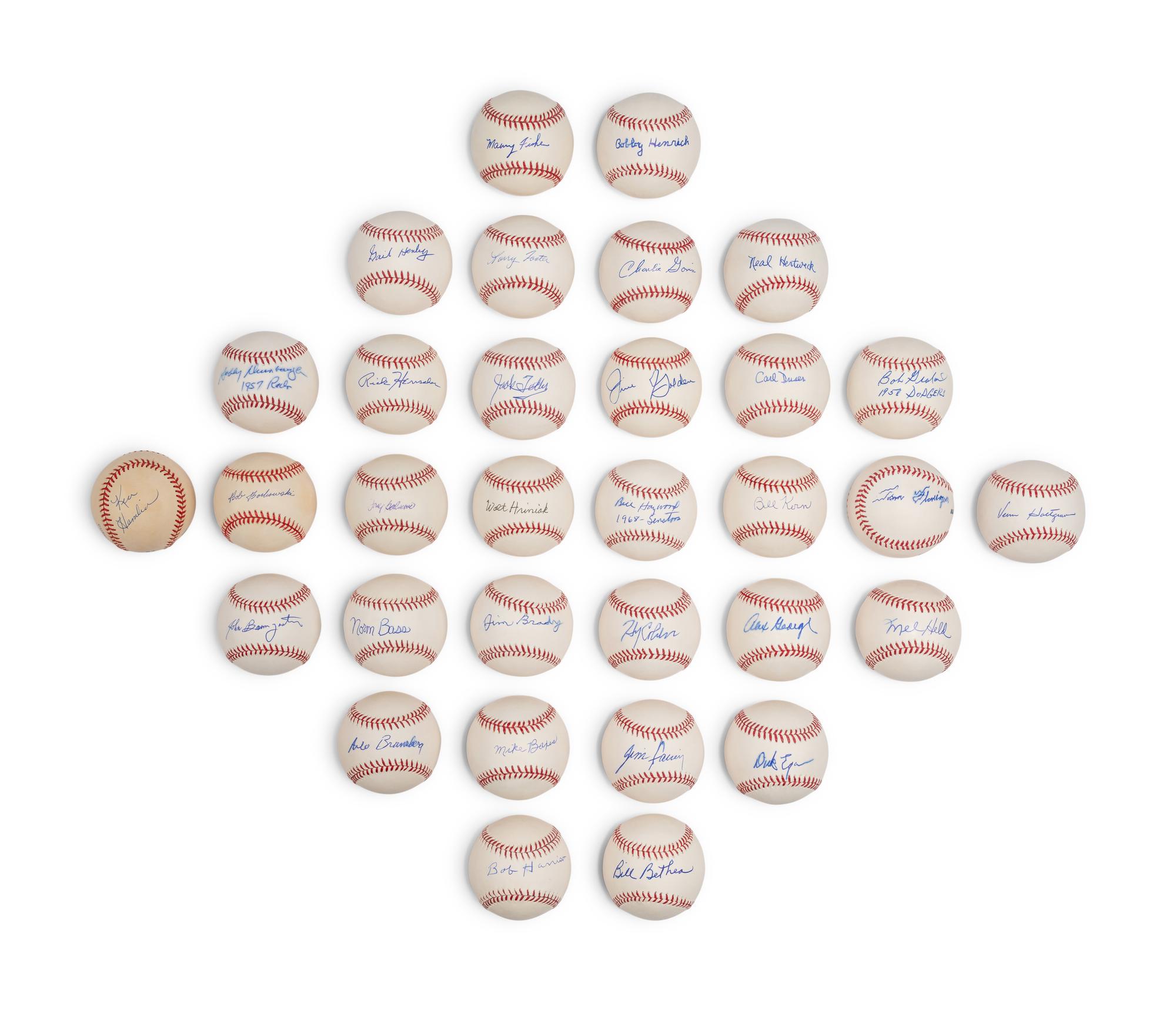 Bases Loaded Signed Autograph Baseball Group No. 82