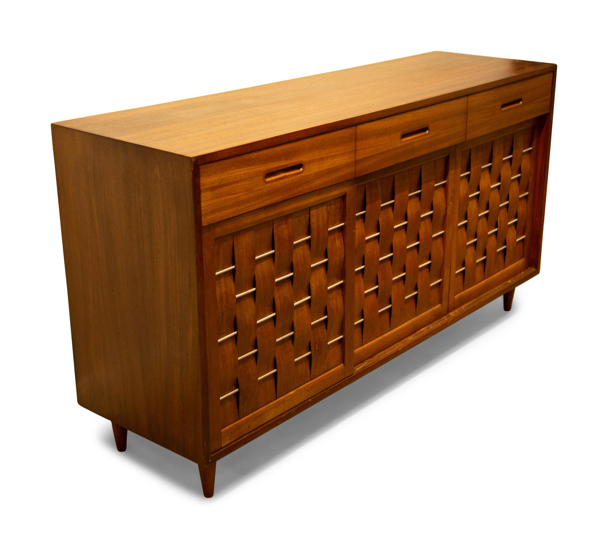 A Mid-Century Modern Mahogany Credenza