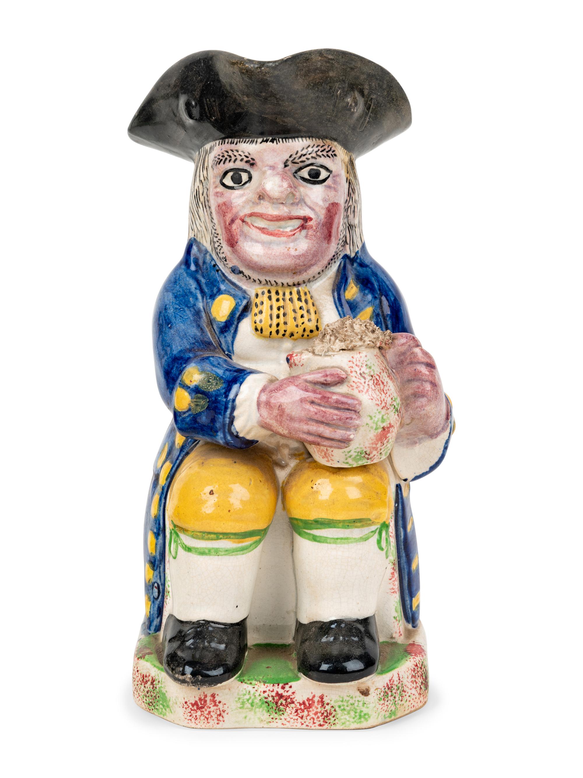 A Portobello Type Toby Jug and Another Toby Jug
