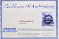 A Pair of Muhammad Ali Autographed Boxing Gloves (One Signed) Steiner,