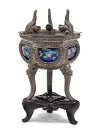 Three Chinese Silver and Pewter Scholar's Objects
