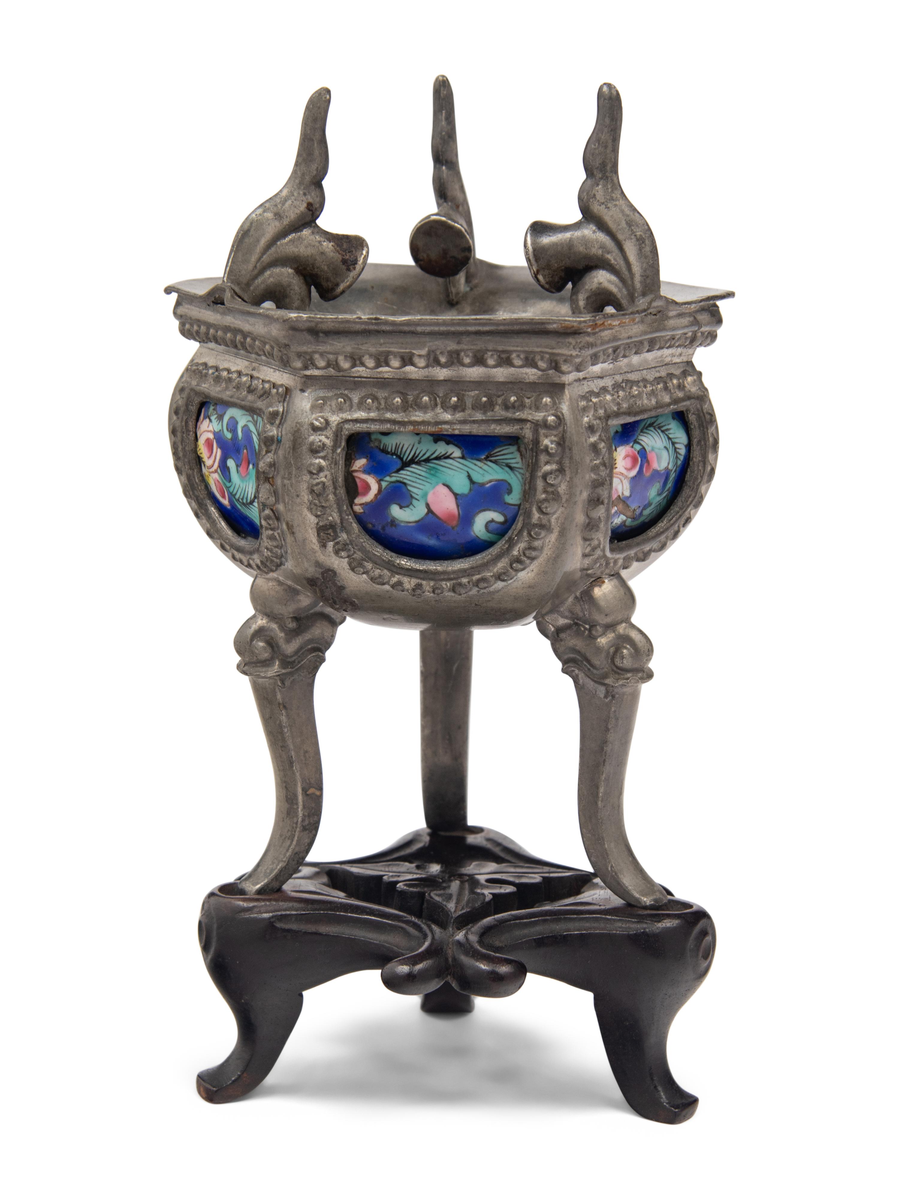 Three Chinese Silver and Pewter Scholar's Objects
