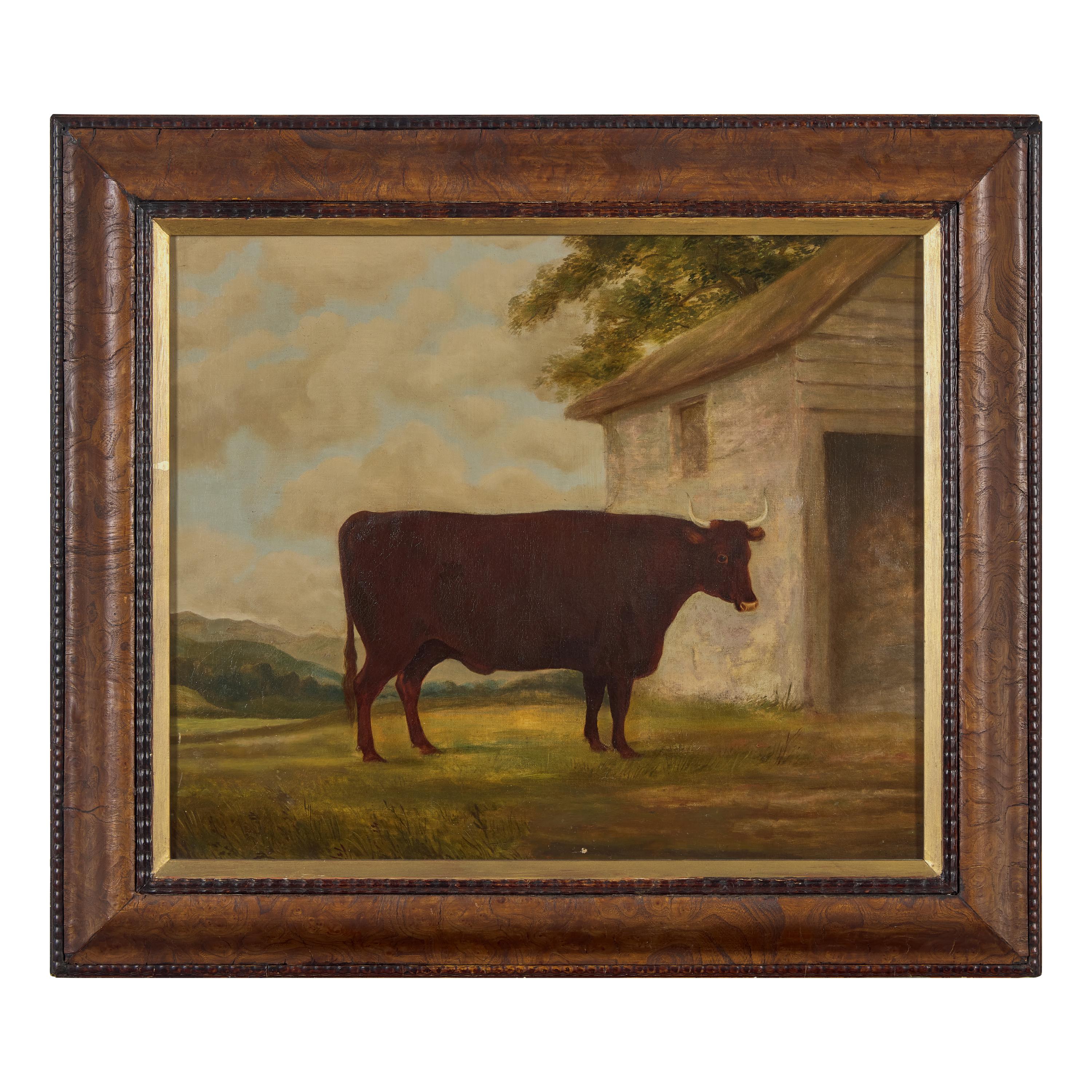 W.P. Chapman (English 19th Century) 1871 — Two works: Portraits of Prized Cows