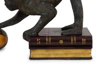 A Maitland-Smith Bronze Monkey Lamp