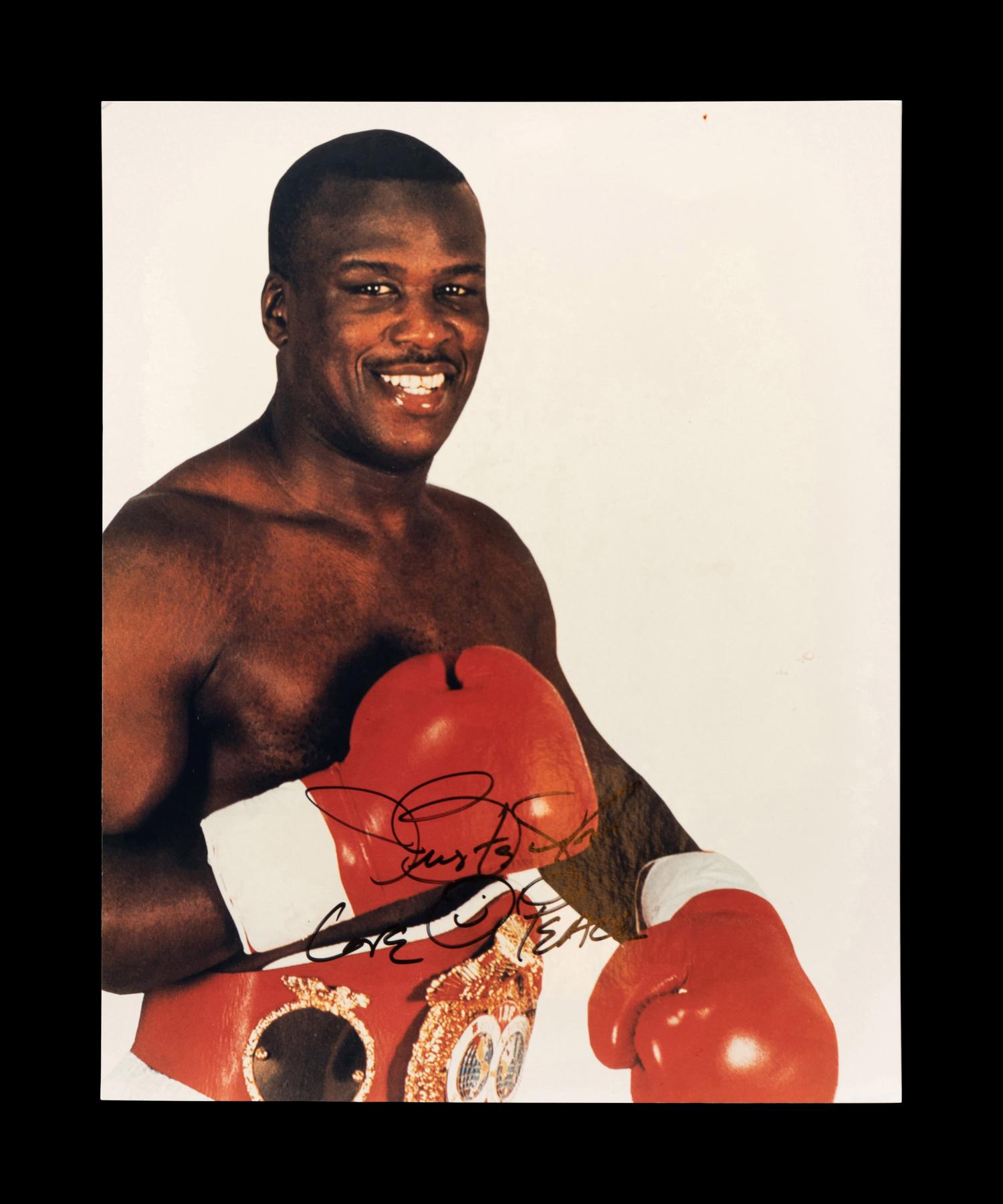 A Group of 10 Heavyweight Boxing Champion Signed Photos,