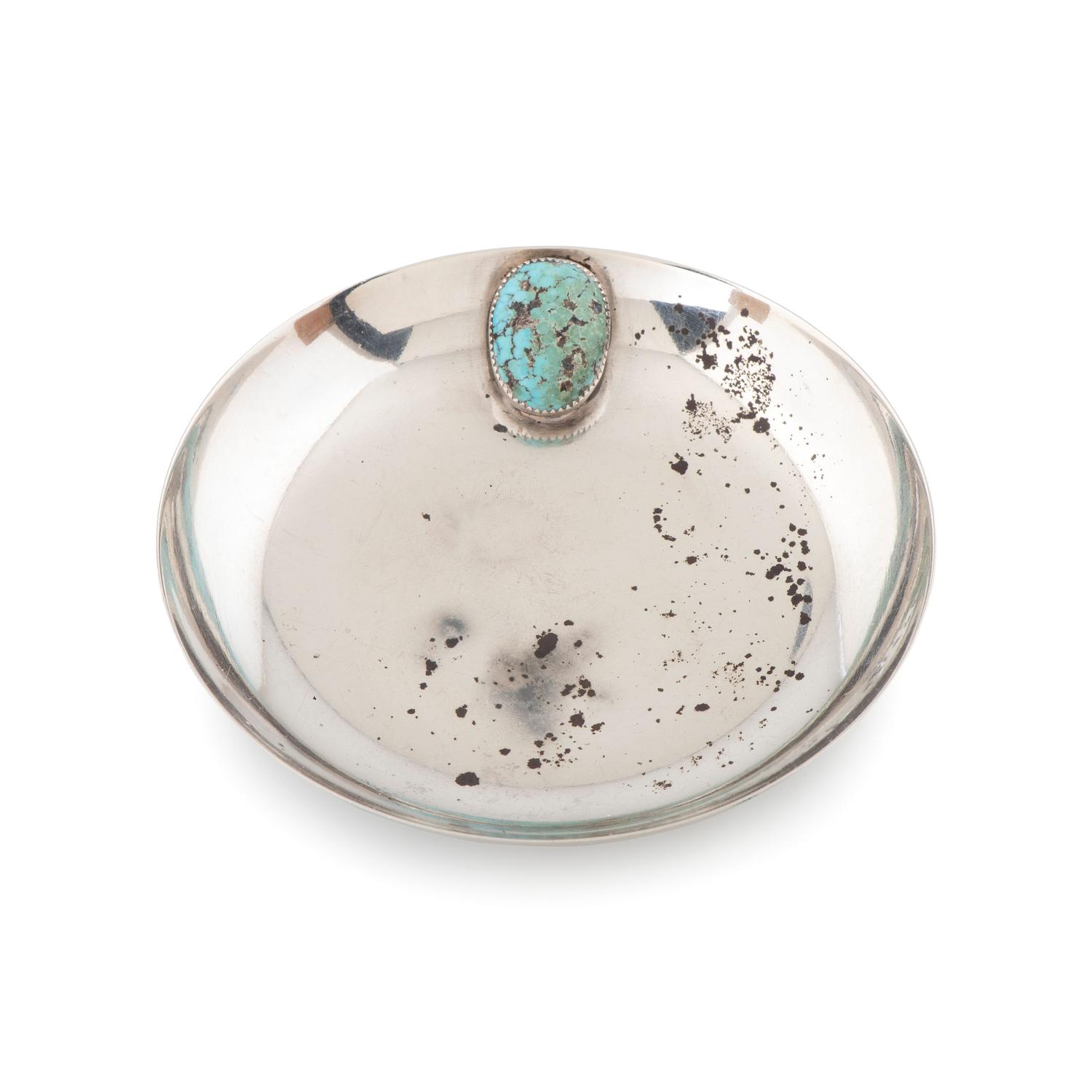 Sterling Silver and Turquoise Dish