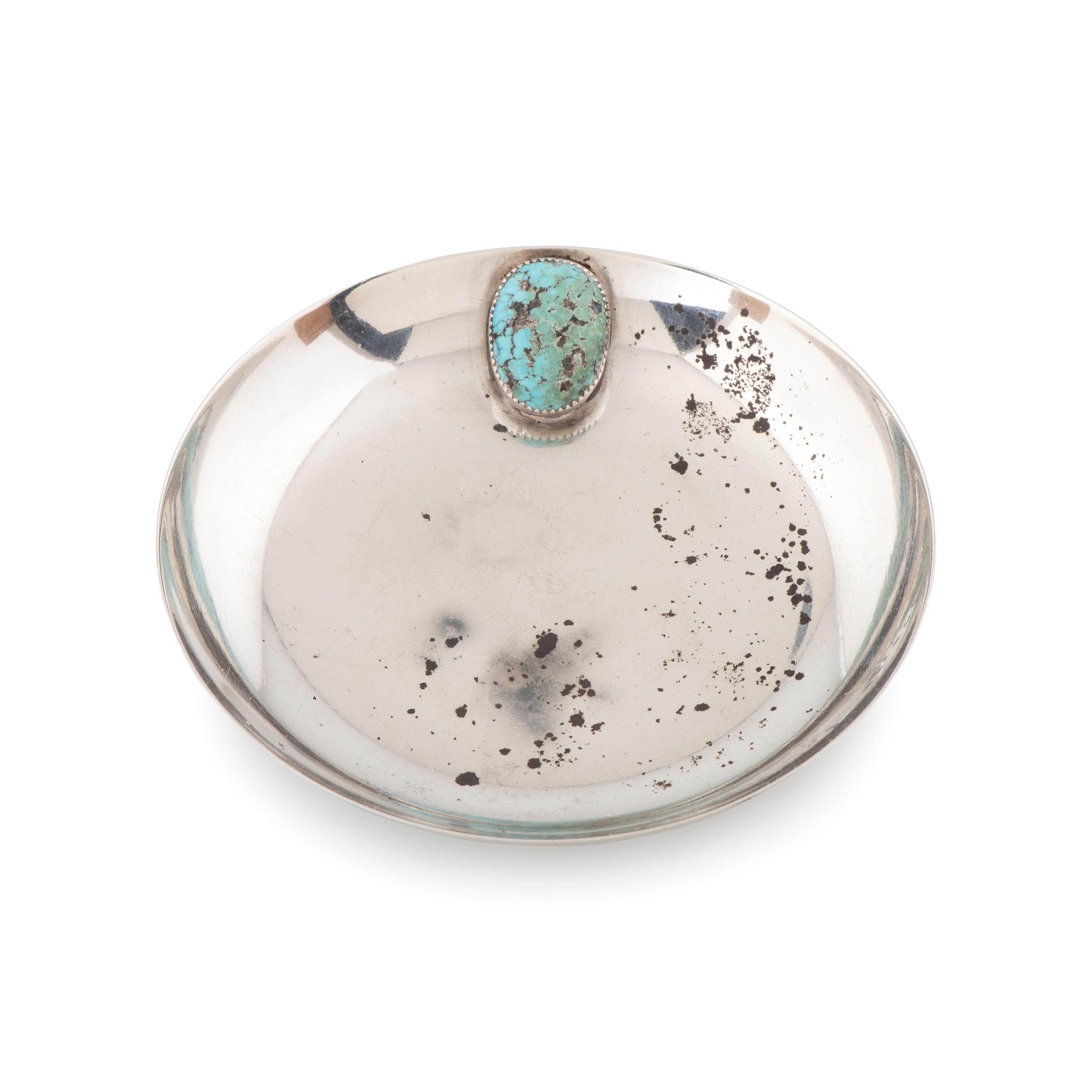Sterling Silver and Turquoise Dish