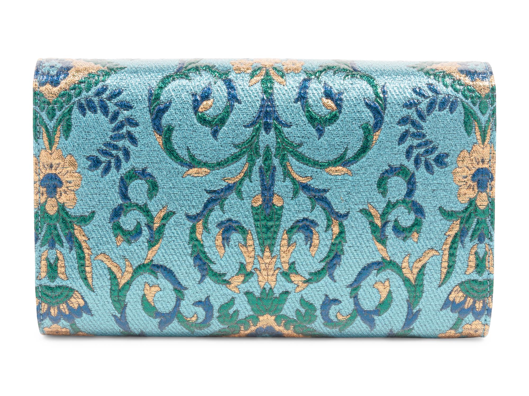 Gucci Brocade Broadway Clutch Bag with Bow