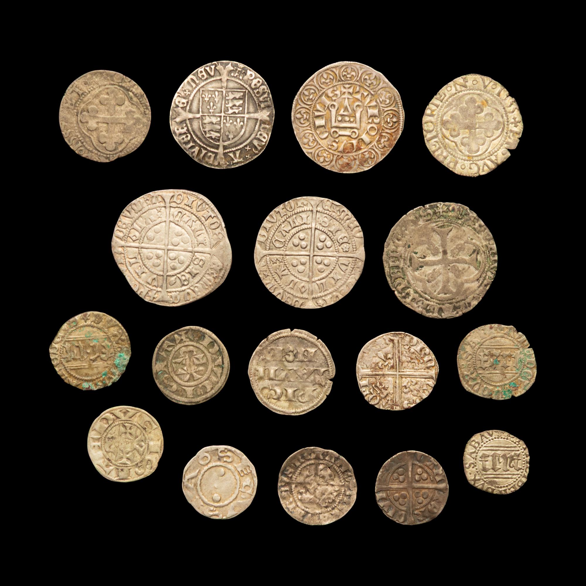 [MEDIEVAL AND RENAISSANCE] A Collection of Seventeen English and Continental Silver Coins