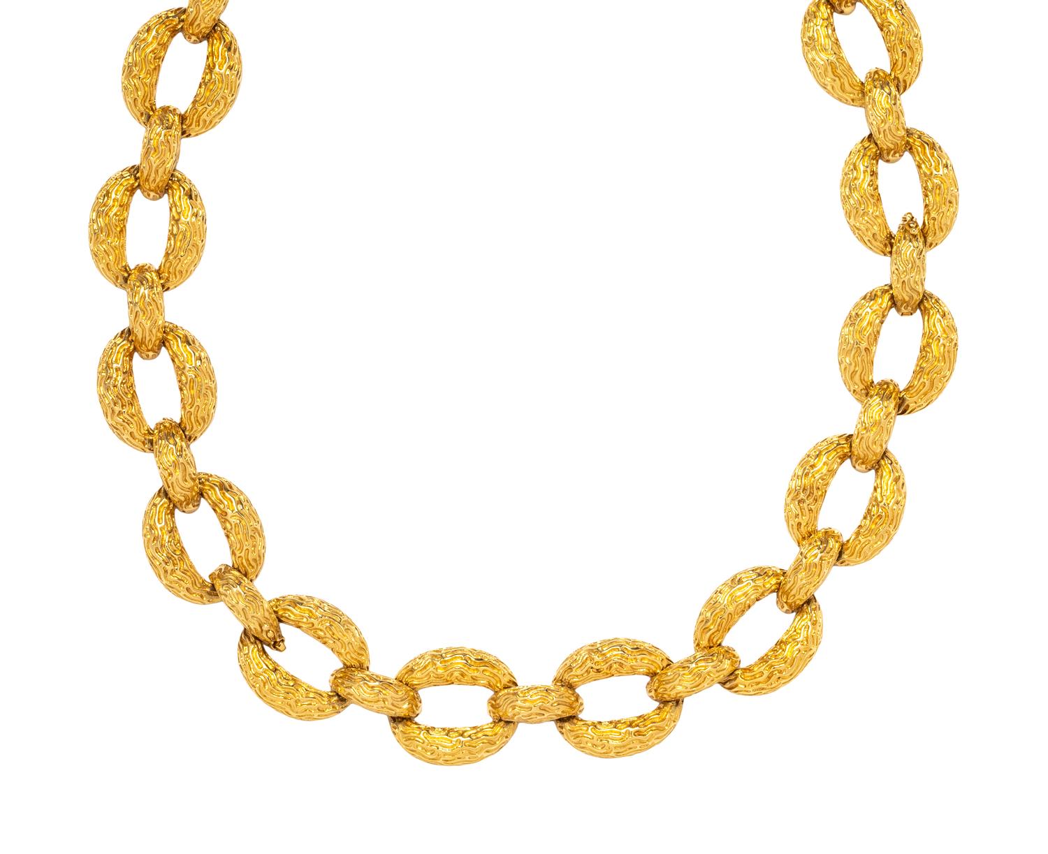 YELLOW GOLD CONVERTIBLE LINK NECKLACE