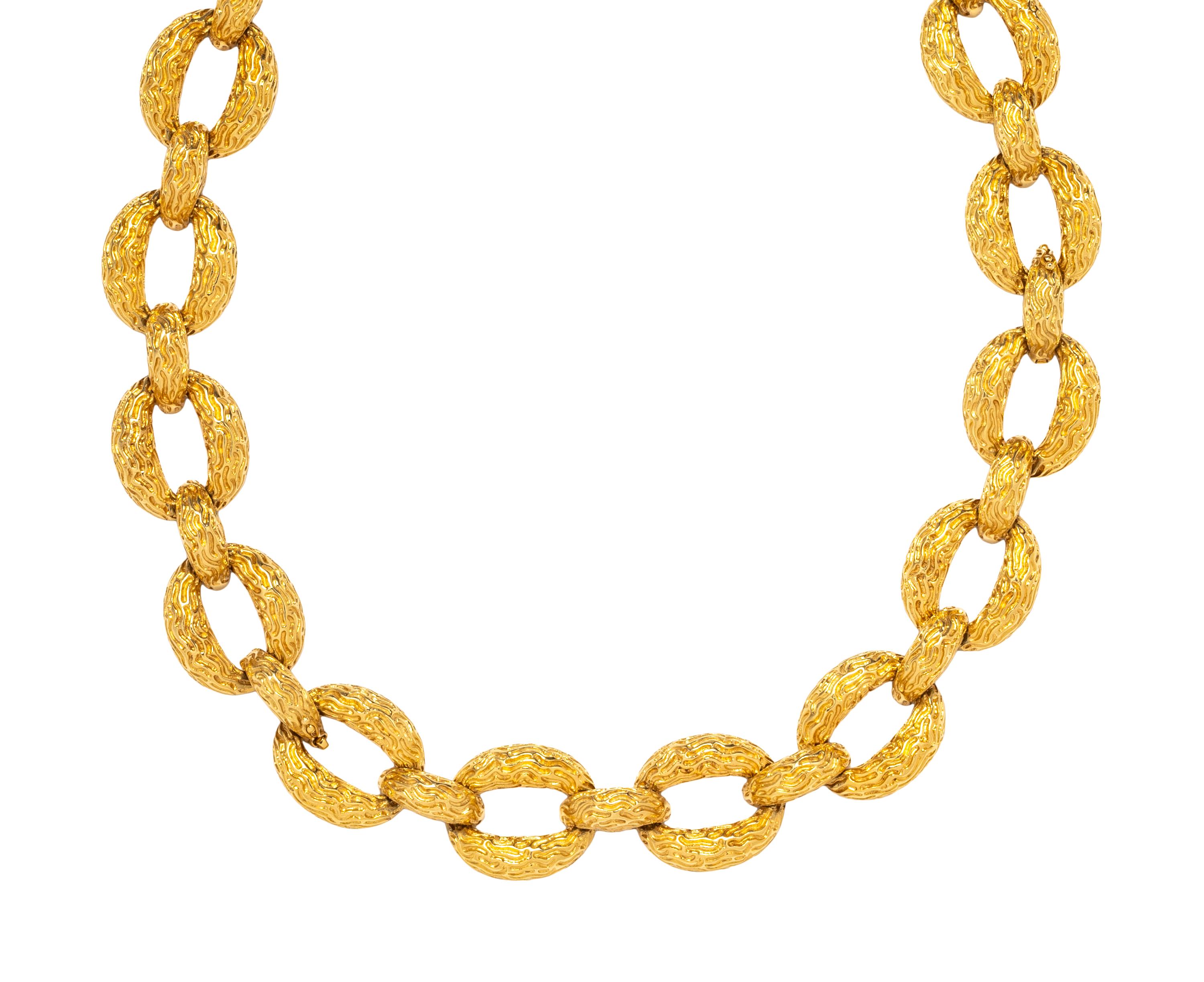 YELLOW GOLD CONVERTIBLE LINK NECKLACE