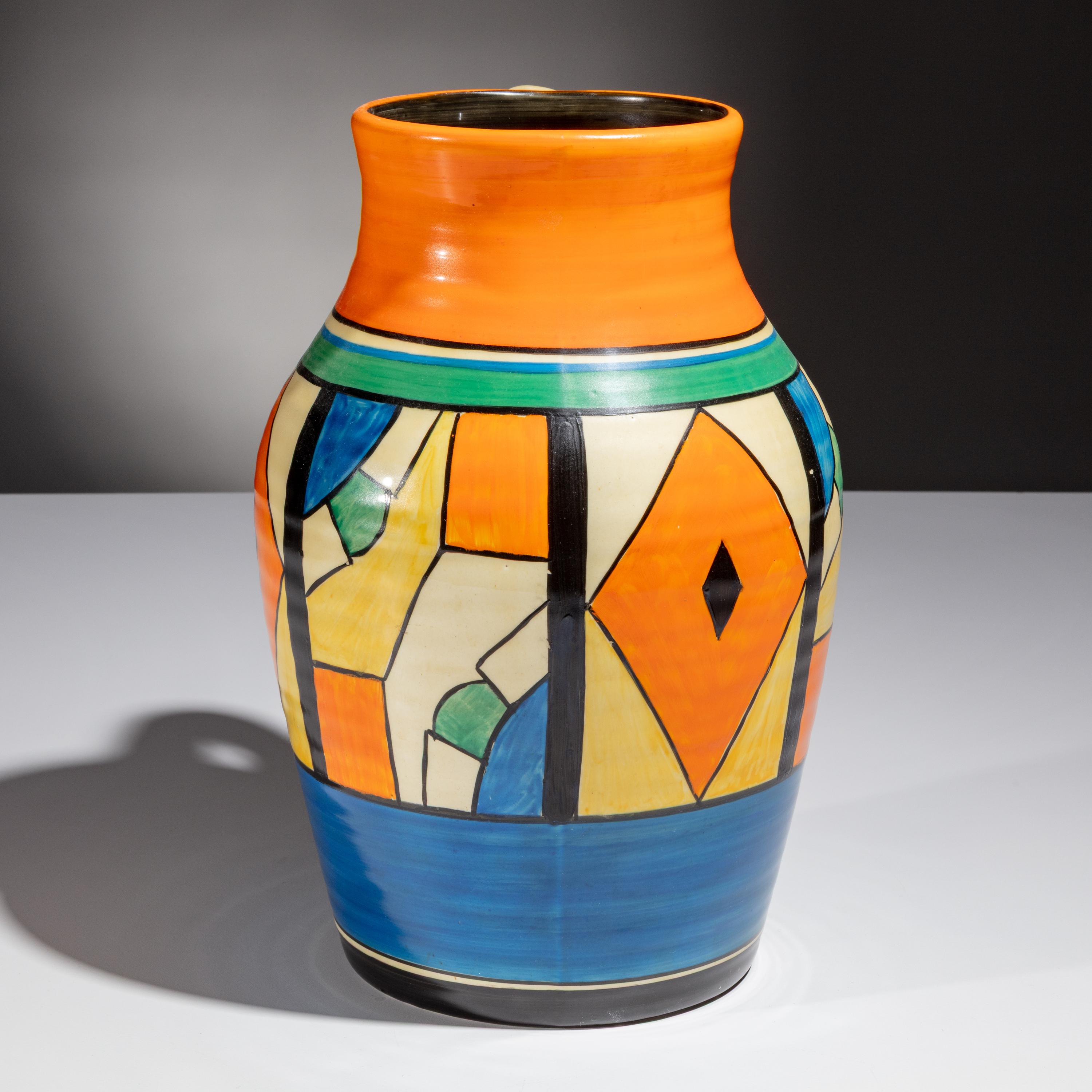 Clarice Cliff (English, 1899–1972) — Diamonds pattern Lotus Jug