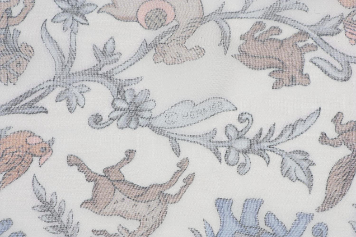 Two Hermès Silk Chiffon Scarves