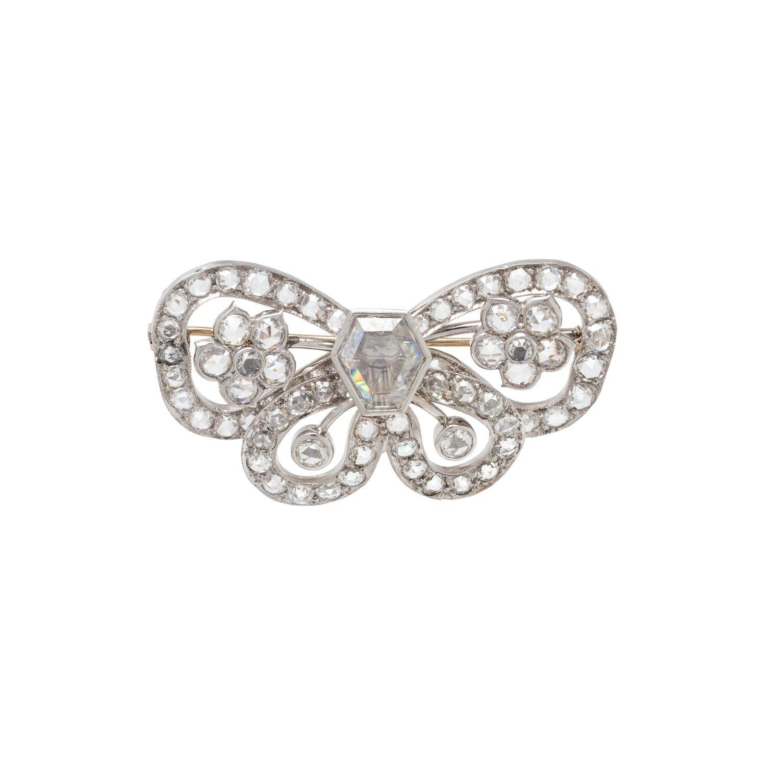 DIAMOND BUTTERFLY BROOCH
