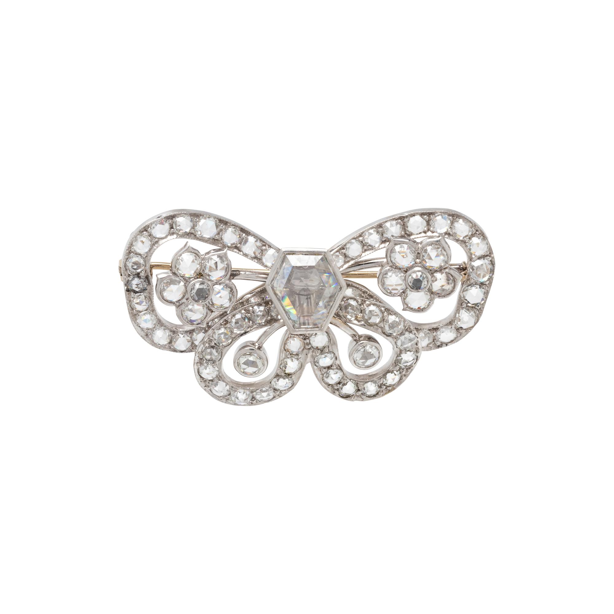 DIAMOND BUTTERFLY BROOCH