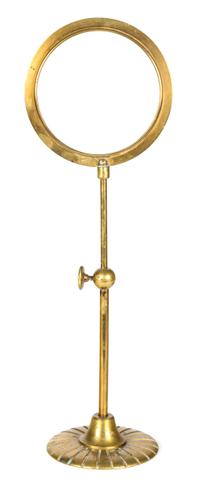 A French Brass Magnifying Glass Stand — 19TH CENTURY