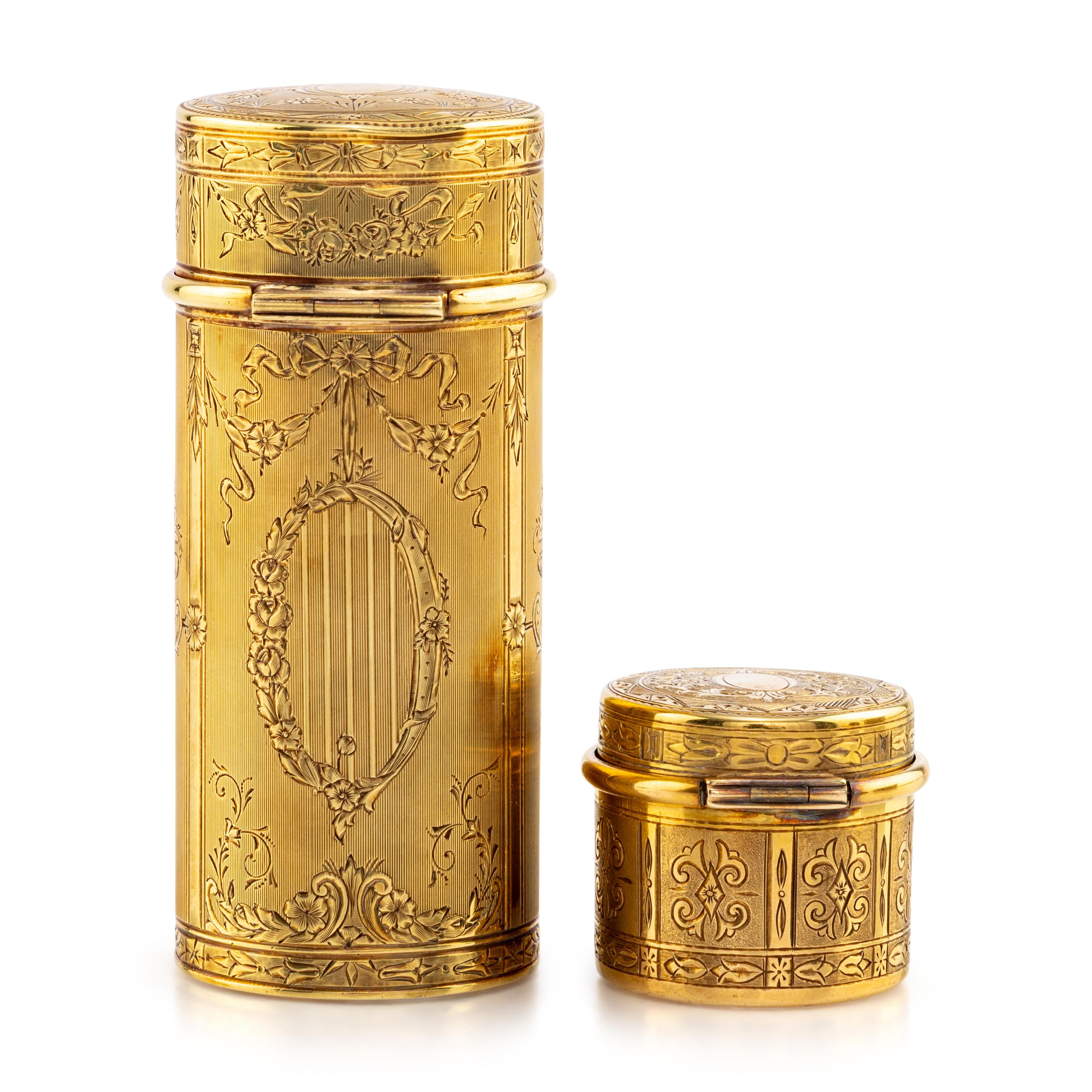 Two American 14-Karat Gold Desk Articles
